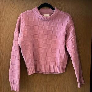 Abercrombie checkered crewneck sweater xs